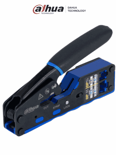 DAHUA DH-PFM914 - Herramienta de Terminado y Corte de Plugs RJ45 y RJ11 Pass Trough/ Multifunciones Cortador y Pelador de Cable Fabricada en Acero A3, Mango Ergonomico PP y TPR/ #LoNuevo