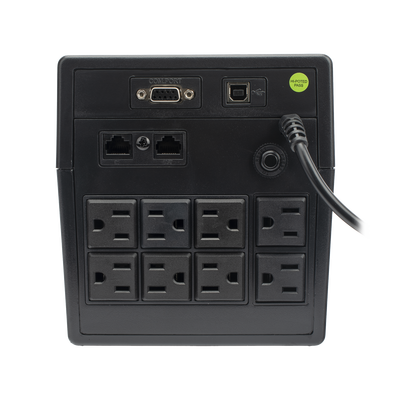 UPS 1000VA/600 W Línea Interactiva 120Vca / 6 tomas 5-15R (4 Respaldadas) / Regulación de Voltaje / Protección RJ45 - Image 3