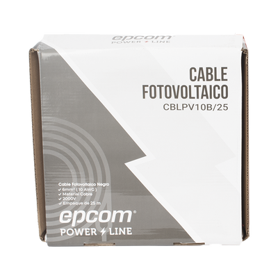 Kit de 2 rollos de 25 metros de cable fotovoltaico de cobre, rojo y negro, calibre 10 AWG (6mm²), Tipo PV, 1000/2000 V y 120°C. - Image 2