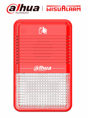 DAHUA WISUALARM DHI-HY-C151 - Estrobo Sirena Convencional de 75 dB(A) a 3 m/  Cumple con Norma: EN54-3:2014,EN54-23:2010  /2 Hilos, #LoNuevo #Wisualarm