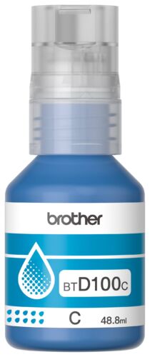 Tinta - Botella de tinta Brother BTD100C cian - rendimiento aproximado 5, 000 páginas, compatible con DCPT230, DCPT530DW, DCPT730DW, MFCT930DW