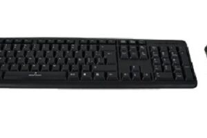 Kit teclado y mouse (PC-201076) Alambrico USB - Kit teclado y mouse (PC-201076) Alambrico USB PERFECT CHOICE PC-201076 - Estándar, Negro, 1000 DPI