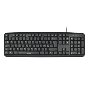 Teclado - Teclado PERFECT CHOICE PC-201038 - USB, QWERTY, Negro, Universal, Alámbrico