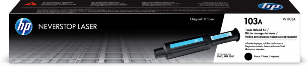 Tóner - Kit de Recarga de Toner HP 103A - W1103A, Neverstop Laser -Negro