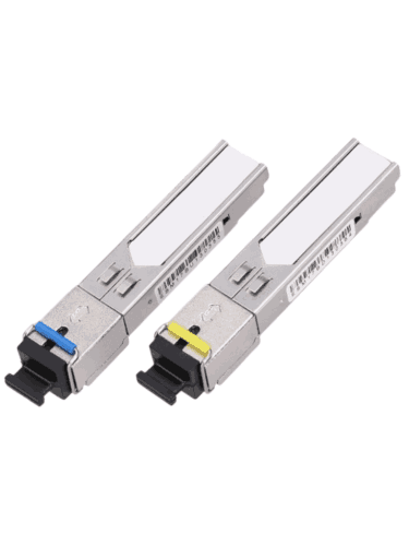 TCE - SFP-GE-LX-1310/1550nm SC - Par de transceptor fibra óptica SFP monomodo / TX1310/RX1550nm / Bidireccional / DDM / Conector SC simple / mini-Gbic / Velocidad 1.25Gbps / Hasta 20 KM de conexión #FO #NUEVO1M #MCI1Q125