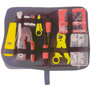 TCE LN-NET-TK-80 - Kit de Herramientas para Instalación de Redes Pass-Through, Crimpadora RJ45, Probador de Cables, Pelacables y Accesorios #NUEVO1M #MCI1Q125