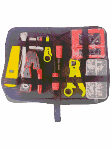 TCE LN-NET-TK-80 - Kit de Herramientas para Instalación de Redes Pass-Through, Crimpadora RJ45, Probador de Cables, Pelacables y Accesorios #NUEVO1M #MCI1Q125