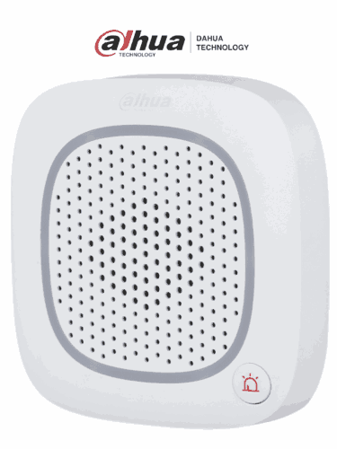 DAHUA DHI-ARA14-W2- Sirena intercom inalámbrica con audio bidireccional y múltiples sonidos (fuego, intrusión, pánico, médica y más). Compatible únicamente con HUB 2. Soporta botón de pánico para mayor seguridad y control. #LoNuevo
