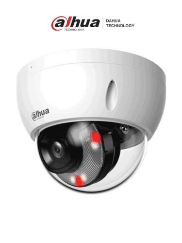 DAHUA DH-IPC-HDBW2649EP-S-IL - Camara IP Domo Antivandalica de 6 Megapixeles/ Lente de 2.8mm/ 30 Metros de Iluminador Dual Inteligente+Full Color/  SMD Plus/ Protección Perimetral avanzada/ Micrófono Integrado/ IP67/ IK10 Ranura para MicroSD/ #LoNuevo