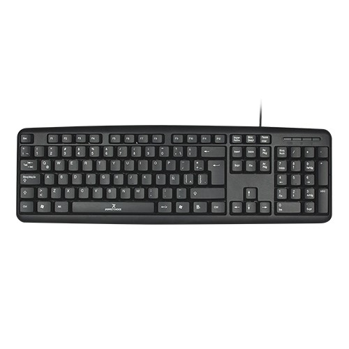 Teclado - Teclado PERFECT CHOICE PC-201038 - USB, QWERTY, Negro, Universal, Alámbrico