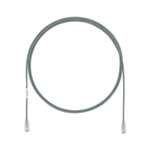 Cable de Parcheo TX6, UTP Cat6, Diámetro Reducido (28AWG), Color Gris, 5ft