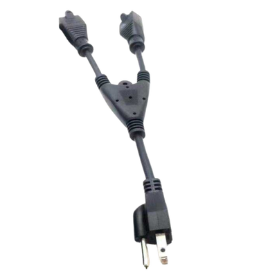 Cable con derivación Vca / 1 Entrada macho Vca / 2 salidas hembra Vca - Image 2