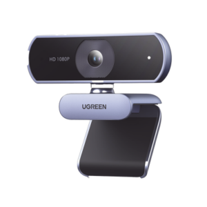 Cámara Web HD con Micrófono Integrado | Resolución 1080P@30FPS | Micrófonos Duales Integrados | Cancelación de Ruido | Corrección de Luz Automática | Vista Amplia de 85° | Rotación Flexible de 36