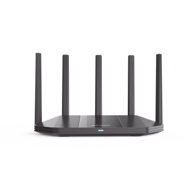 Router Inalámbrico / Wifi 6 / Hasta 1800 Mbps / Doble Banda AC (2.4 GHz y 5 GHz) / 4 Puertos 1000 Mbps /  4 Antenas Omnidireccional / Interior / Beamforming Optimizado