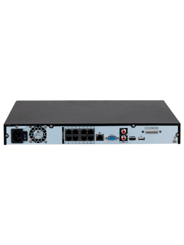 DAHUA DHI-NVR4208-8P-4KS3 NVR de 8 MP/ 4k/ 8 Canales IP/ 8 Puertos PoE/ Rendimiento de 160 Mbps/ H.265+/ 2 Bahías de discos duros / Soporta cámaras WizSense/ HDMI 4k & VGA/ 4 canales SMD Plus/ E&S de Alarma/ - Image 3