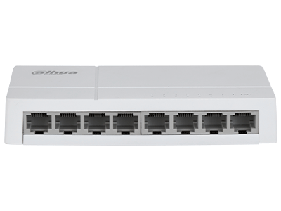 DAHUA DH-SF1008L - Switch de Escritorio con 8 puertos Fast Ethernet (10/100 Mbps), diseño compacto de capa 2, con capacidad de switching de 1.6 Gbps y velocidad de reenvío de paquetes de 1.19 Mpps. Ideal para redes eficientes y compactas. - Image 7