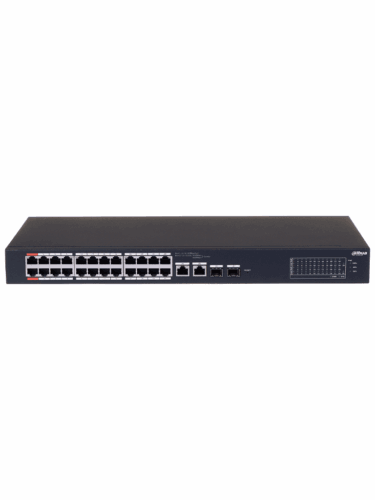 DAHUA CS4226-24ET-240 - Switch PoE de 26 Puertos/ 24 Puertos PoE 10/100/ 2 Uplink 10/100/1000 + 2 Puertos SFP/ 240 Watts Totales/ / Administrable en la Nube por DoLynk Care/ PoE Hasta 250 Metros/ Carcasa Metalica/ Switching 8.8 Gbps/ - Image 2