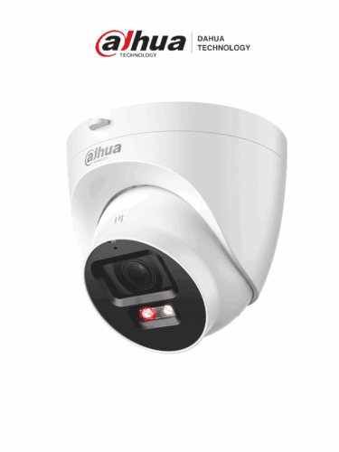 DAHUA IPC-HDW2249T-S-PV  - Cámara domo IP de 2MP con Smart Dual Illumination, disuasión activa, SMD Plus y protección perimetral. Incorpora micrófono y bocina, con certificaciones IP67 e IK10 antivandálica.
