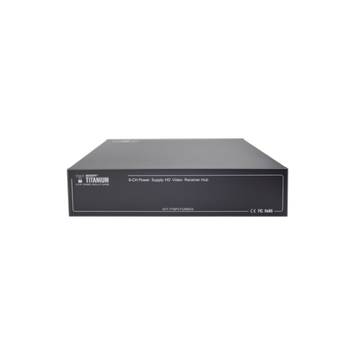 Kit de TRANSCEPTOR ACTIVO DE 8 CANALES / VIDEO+PODER en un solo Cable UTP / 150 metros en 4K, 200 metros en 5 MP/ Envía 36 Vcc y Recibe 12 Vcc / TODO INCLUIDO PARA RACK / Compatible con cámaras HD-TVI/CVI/AHD/CVBS / INSTALACIÓN LIMPIA - Image 2