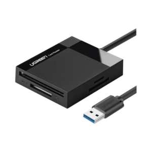 Lector de Tarjetas USB-A 3.0  a CompactFlash (CF)/ MemoryStick (MS)/ TransFlash (TF)/ SecureDigital (SD) | 4 en 1 | 5Gbps | Hasta 2TB | Soporta Windows/Mac OS/Linux/Android | Lectura de tarjetas simultánea | Cable de 15cm.