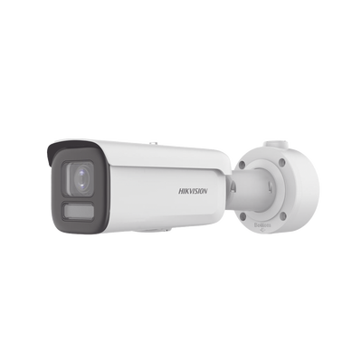 Bala IP 4 Megapixel / Lente Mot. 2.7 a 13.5 mm / Dual Light (60 mts IR + 60 mts Luz Blanca ) / Darkfighter S / Exterior IP67 / IK10 / WDR 130 dB / 4 Analíticos: AcuSense, Deteccion Facial, Conteo de Personas por Cruce y Zona