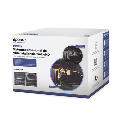 Kit TurboHD 1080p / DVR 8 Canales / 8 Cámaras Bala ColorVu con Microfono Integrado / Fuente de Poder / Accesorios de Instalación - Imagen 2