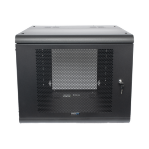 Gabinete de Pared con Puerta Perforada, 635mm de Profundidad, 9U Rack de 19'', Acero Reforzado