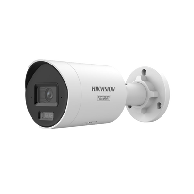 [Dual Light + ColorVu 3.0 + HikAI] Bala IP 6 Megapixel / Lente 2.8 mm / 40 mts IR + Luz Blanca / 2 Microfonos Integrados / Exterior IP67 /  WDR 130 dB / ACUSENSE 3.0 / Metal / NEMA 4X / ACUSEARCH