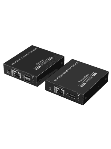 SAXXON LKV565KVM-P - Kit extensor HDMI de 2 Puertos/ Hasta 70 metros Con Cable CAT6/ 6A/ 7/ Resolucion 4K @ 60Hz/ PoC/ Transmisor IR/ Plug and play/ Soporta HDR/ Cero Latencia/ Solo se energiza el transmisor - Image 3