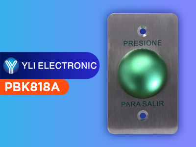 YLI PBK818A800AM - Paquete con Botón de Salida Tipo Hongo y Caja de Montaje Metálicos para Instalación Segura - Image 6