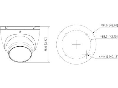 DAHUA DH-IPC-HDW1839TP-A-IL-0280B-S6 - Cámara IP Domo de 8MP con resolución 4K, lente de 2.8 mm y ángulo de visión de 105°. Equipado con iluminador dual, micrófono integrado, IR de 30m, DWDR, H.265, PoE. protección IP67. - Image 6