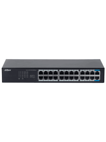 DAHUA DH-S3024-24GT - Switch Gigabit de 24 puertos no administrable, Capa 2, Carcasa metálica, switching de 48G, tasa de reenvío de 35.7 Mbps, memoria buffer de 8.4Mb, y protección avanzada contra descargas. - Image 2