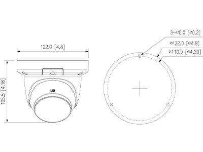 DAHUA DH-IPC-HDW3449QM-S-IL - Cámara IP Domo de 4 Megapíxeles con Iluminador dual/ WizSense/ Lente de 2.8mm/ 102 Grados de Apertura/ Microfono Integrado/ IR de 50 Metros/ SMD 4.0/ AI SSA/ H.265+/ Ranura para MicroSD/ WDR Real de 120 dB/ - Image 3