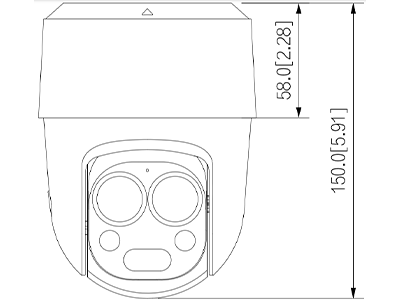 DAHUA HAC-PT1200B-IL-A-E2Z - Cámara PT Dual de 2 Megapíxeles/ 6x Zoom Hibrido 2 Lentes/ Lentes de 2.8mm y 6mm/ Angulo de 109 y 47.2 mm/ Iluminador Dual Inteligente 50 Mts/ Micrófono Integrado/ Super Adapt/ IP66/ #LoNuevo #MCI1 #DP - Image 3