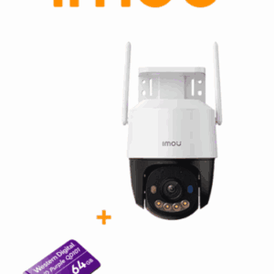 GRATIS MEMORIA 64GB IMOU Cruiser SC 5MP (IPC-K7FN-5H0WE ) + WDD064G1P0C - Cámara IP PT de 5 MP/ Wifi/ Full Color/Disuasión activa luces Rojo-Azul/ Audio 2 Vías/ 30 Metros Visión Nocturna/ Sirena de 110 dB/ Smart tracking/ Ranura para MicroSD/ IP66