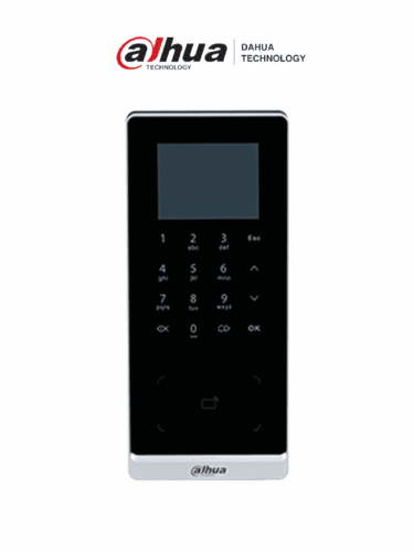 DAHUA ASI2201H-DW - Control de Acceso de Tarjeta&Teclado/ Pantalla de 2.4"/ Conectividad WiFi & Ethernet/ 30,000 usuarios y Tarjetas ID/ Puertos Wiegand y RS485/ 50 administradores/ Gestión Avanzada