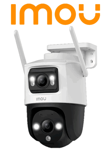IMOU Cruiser Dual 10MP (IPC-S7XN-10M0WED ) - Cámara IP PT Dual Wifi Full Color con lente Fijo de 5 Megapixeles + Lente PT 5 Megapixeles. Cuenta con 30 m de Iluminación Nocturna y Audio Bidireccional con micrófono y tecnología IMOU Sense#LoNuevo