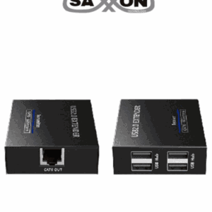 SAXXON LKV100USB - Extensor USB/ 1 Puerto USB de Entrada/ Permite Extender hasta 4 puertos USB de Salida/ Hasta 150m con cable CAT6Com patible con Windows & MAC & Linux