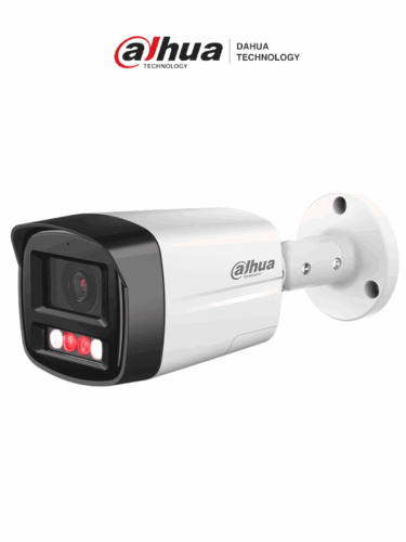 DAHUA IPC-HFW2249TL-S-PV - Cámara Bullet IP de 2MP ofrece Smart Dual Illumination, disuasión activa y SMD Plus. Con protección perimetral, micrófono, bocina integrados y resistencia IP67, es ideal para seguridad profesional. #DAI