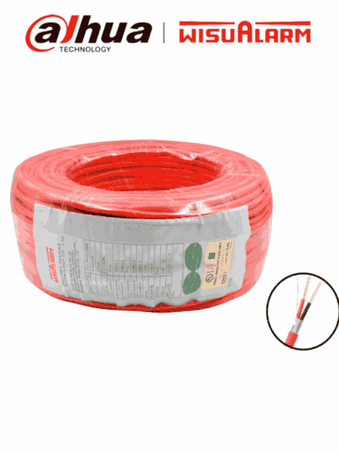 DAHUA WISUALARM 2X18AWG - Bobina de 305 Metros de Cable Blindado para Alarma de Incendio/ 2x18A AWG/ Listado UL/ retardante de flama UL105°C/ 2 Hilos Calibre 18/ Grado Ignífugo VW-1/ #LoNuevo #Wisualarm #MCI1
