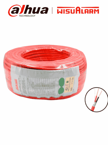 DAHUA WISUALARM 2X16AWG - Bobina de 305 Metros de Cable Blindado para Alarma de Incendio/ 2x16A AWG/ Listado UL/ Retardante de flama UL105°C/ 2 Hilos Calibre 16/ Grado Ignífugo VW-1/ #LoNuevo #Wisualarm #MCI1