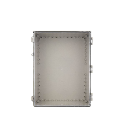 Gabinete Plástico ABS, Puerta Transparente, Uso en Intemperie (350 x 460 x 160 mm) Cierre por Broches Inoxidables y Permite Cerrado con Candado y Llave (Perno 5mm) No Incluido - Image 5