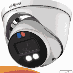 DAHUA DH-HAC-ME1809HN-A-PV - Camara Domo TiOC 4k/ Disuasión Activa/ Iluminador Dual Inteligente + FullColor/ Estrobo con Luz Roja y Azul/ Lente de 2.8mm/ 106 Grados de Apertura/ 40 Metros de IR y  Luz Visible/ Microfono Integrado/ IP67/