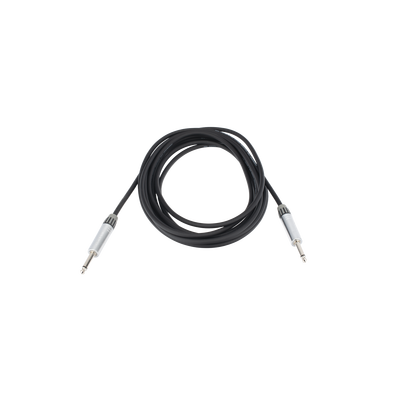 Cable de Audio | Plug 1/4 in a Plug 1/4 in Stereo | Carcasa Cromada | Conectores Seetronic | Longitud 5m