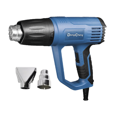 Pistola de Calor de 1600W,con 3 niveles de Temperatura variable, Incluye 2 Boquillas