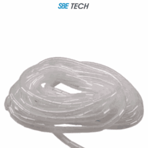 SBETECH SBEESP12 - Organizador de cable en espiral blanco, 1/2", 10 metros, en rollo