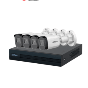 DAHUA KIT/XVR1B08-I/4-B1A21N-U - Kit de Videovigilancia con DVR Cooper-I WizSense, IA, 8 canales +2 IP o Hasta 10 Canales IP  y 4 cámaras B1A21-U de 2MP. Graba en H.265+  y permite búsqueda de humanos y vehículos con SMD Plus.