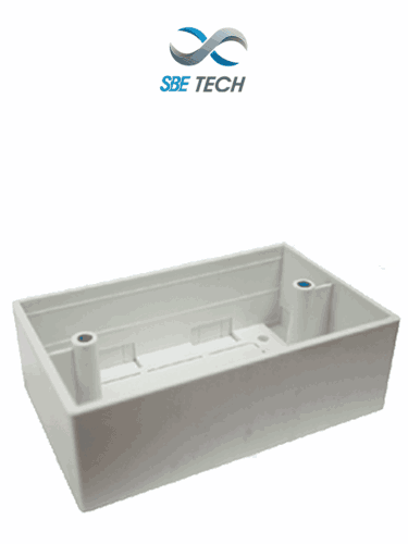 SBETECH SBE-CUNIV2- Caja universal de PVC 2X4 reforzada, con rango de temperatura de trabajo -20ºC hasta +65ºC, facil instalación y limpieza