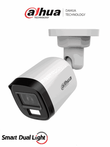 DAHUA DH-HAC-B1A51N-U-IL-A -Cámara Bullet de 5 Megapixeles/ HDCVI X Plus/ Lente 2.8 mm Apertura Hasta 106°/ Iluminación Dual Inteligente/ Iluminación Hasta 30Mts con IR +20Mts Luz Calida/ Micrófono Incorporado/ Plástico/ Para ExteriorIP67#LoNuevo #OD #CD