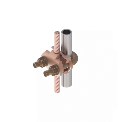 Conector Mecánico para Cable Calibre 2/0 AWG a 250 KCMIL / Paralelo o 90° a Tubo de 3/8" o Varilla de 5/8" - 3/4". - Image 5